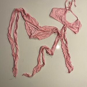 Pink “Jellyfish” 2pc exotic outfit set